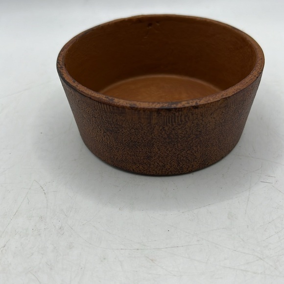 Vintage Round Clay Stone Trinket Jewelry Box Container Storage Art Decor - Picture 3 of 15